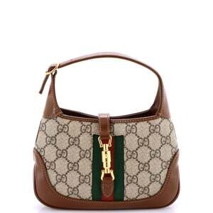 Gucci Jackie Hobo Gg Coated Canvas Mini #222448G14B